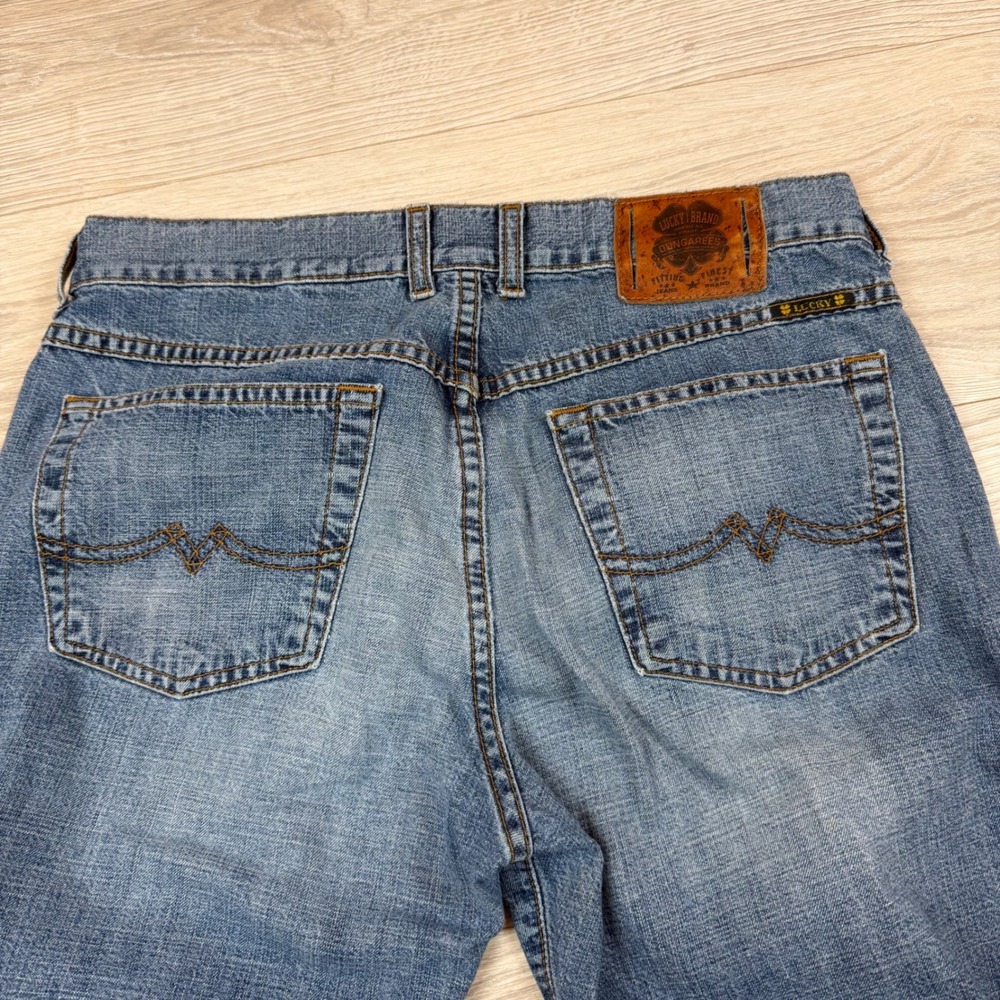 Vintage 90s Lucky Brand By Gene Montesano Sweet N Low Flare Jeans Womens 28 - Picture 10 of 11